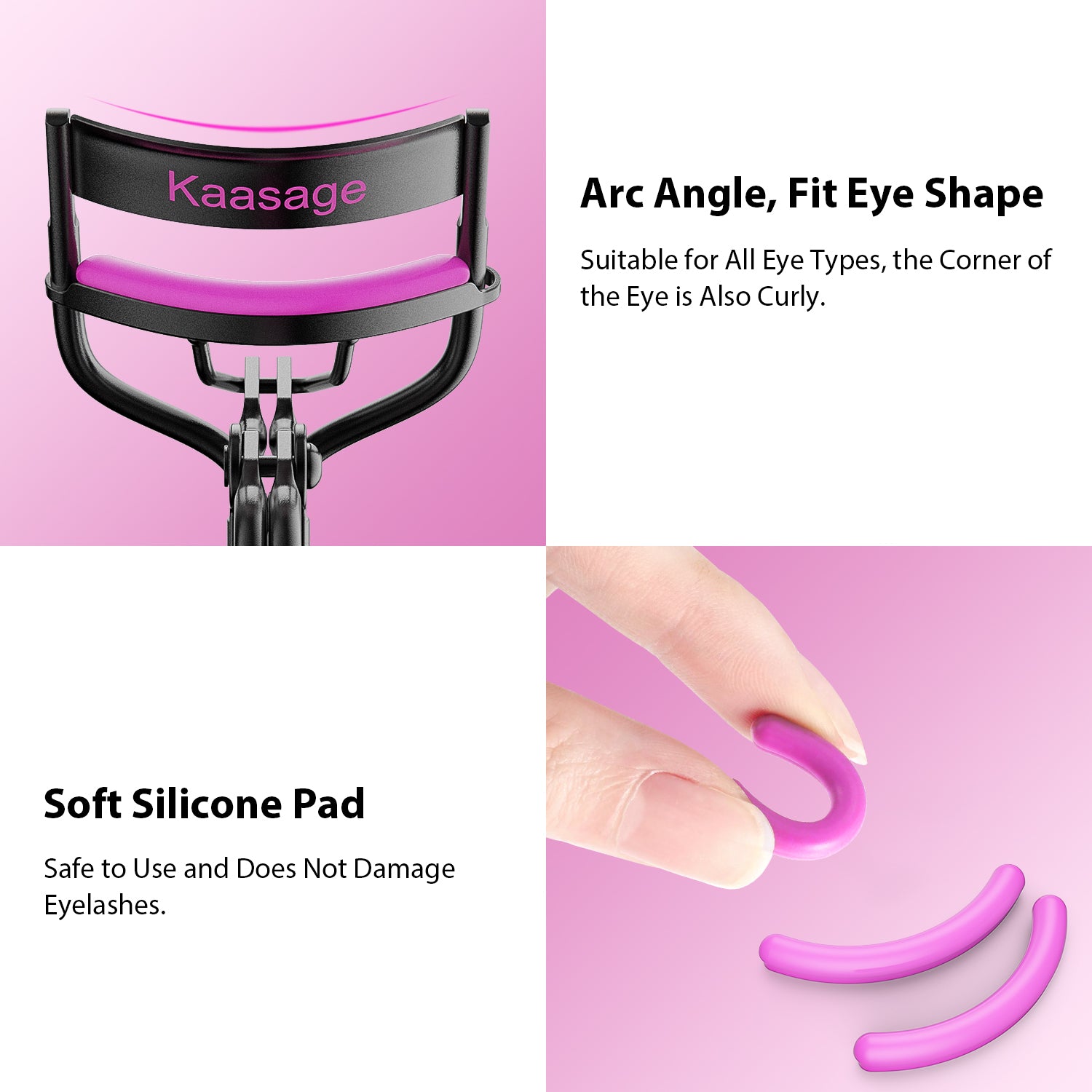 Silicone eyelash clearance curler